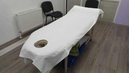 Cearceaf pentru Masă de Masaj cu Gaură pentru Față - 100% Bumbac