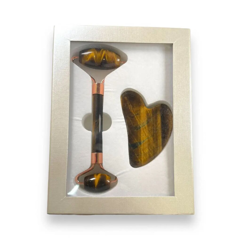 Set facial piatra naturala (Ochi de tigru) - imaginea 2