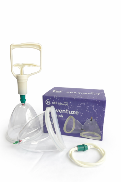 Set ventuze pentru sâni 2 buc+pompa