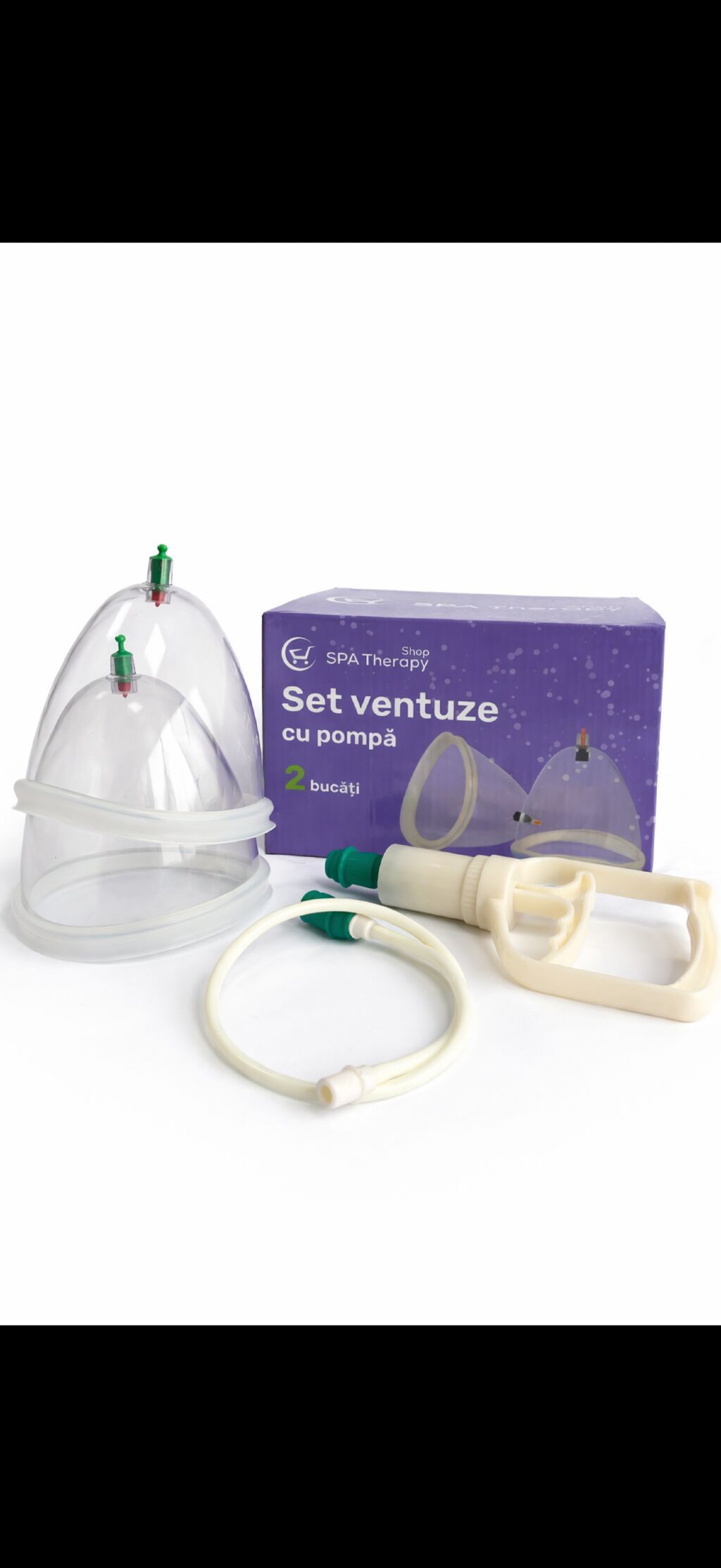 Set ventuze pentru sâni 2 buc+pompa - imaginea 9