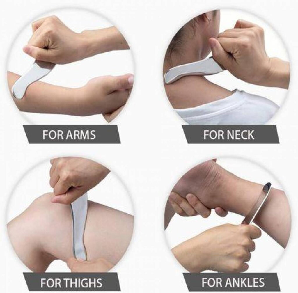 Gua-sha undă mică oțel - imaginea 3