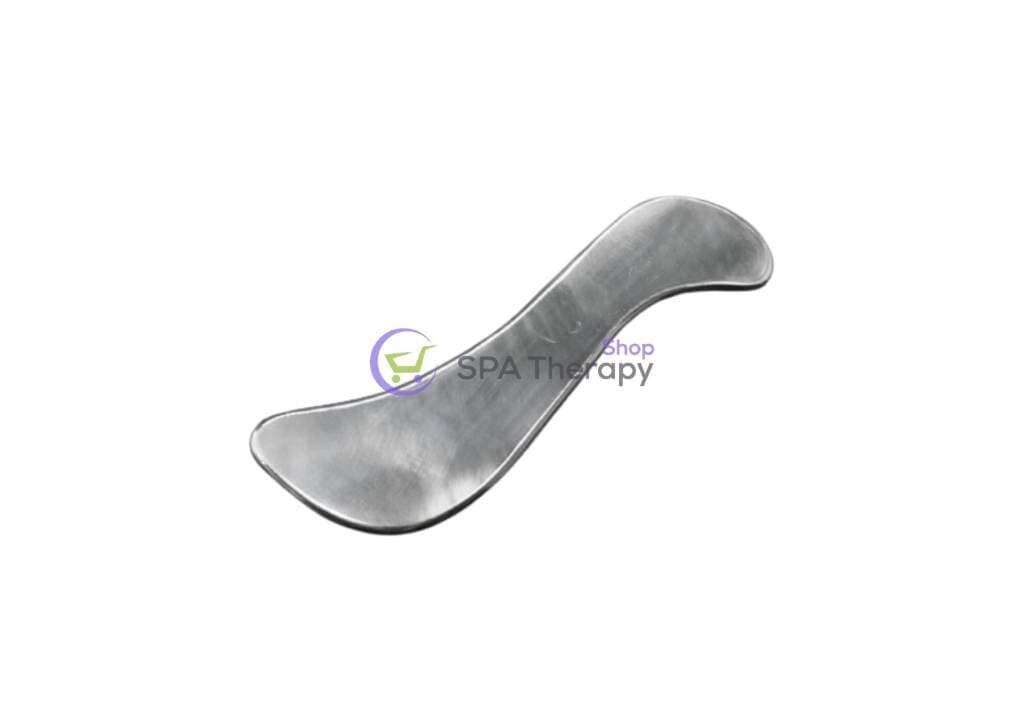 Gua-Sha din Oțel cu Design de Undă - imaginea 2