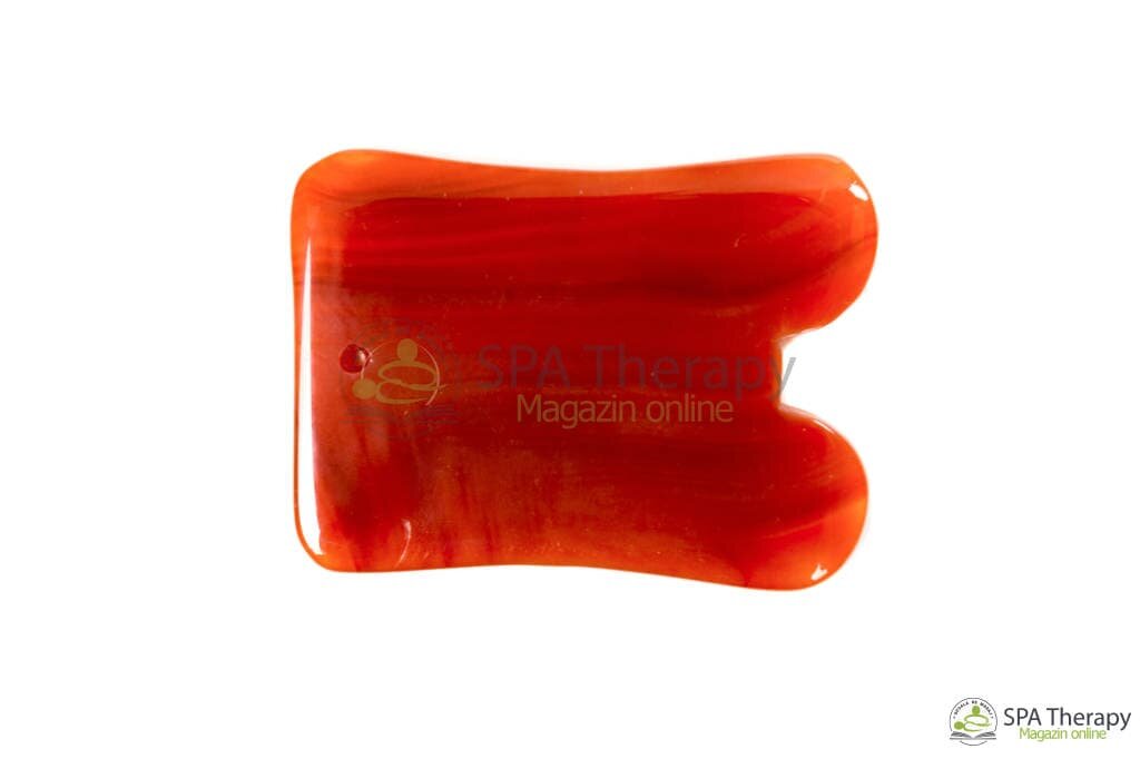 Gua-Sha din Agat cu bordure - imaginea 3