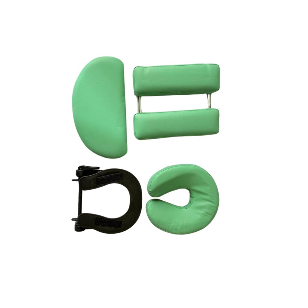 Masă de masaj portabilă 4 secțiuni (dimensiuni 185 x 65 cm/metal) eco piele, spuma de 6cm, Verde, Husa Transport. - imaginea 18