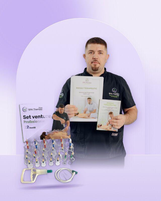 Masaj cu ventuze: cartea și setul complet