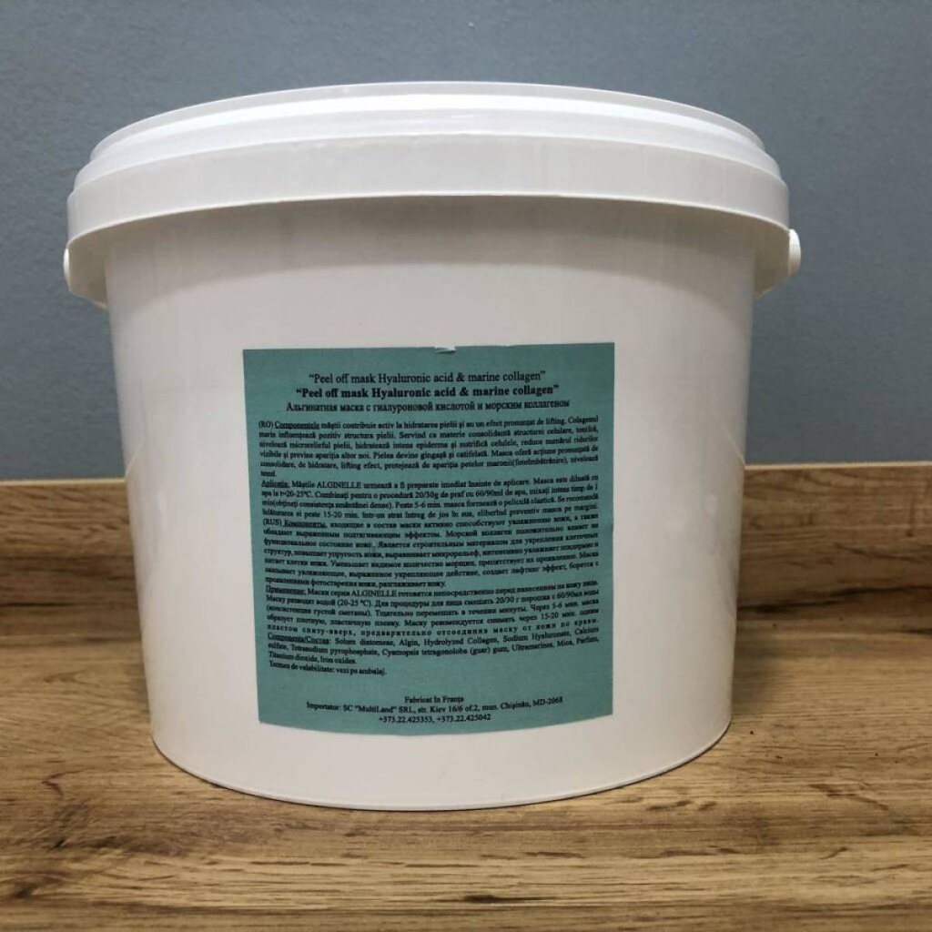 Masca plastifiantă "Hyaluronic acid &amp; marine collagen" 1kg - imaginea 2