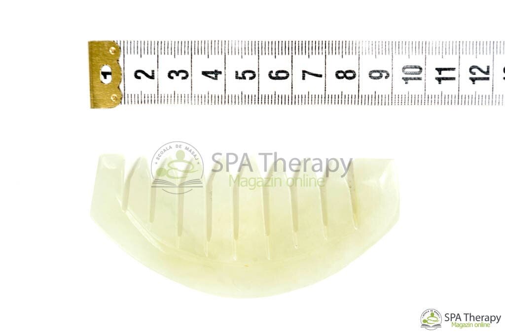 Gua-Sha Pieptene din Nefrit - imaginea 2