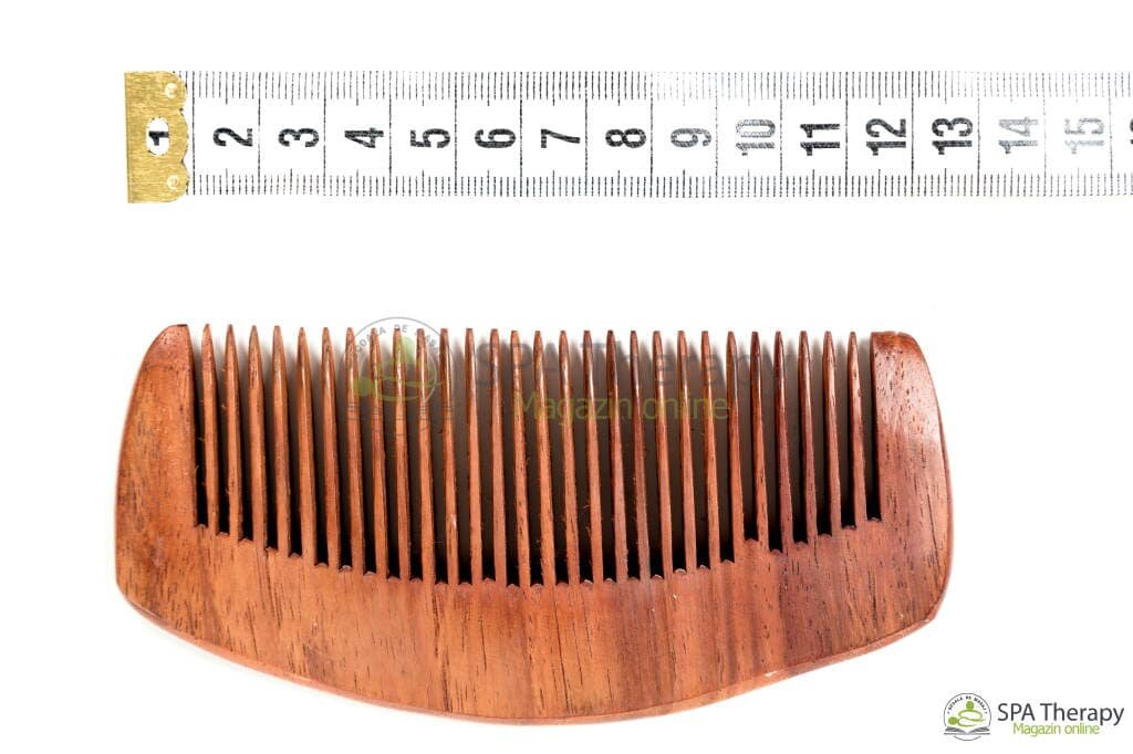 Gua-Sha Pieptene din Lemn Roșu - imaginea 2