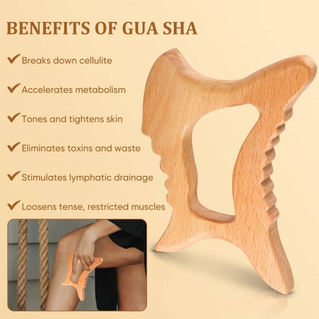 Gua-sha din lemn Multifunctională - imaginea 9