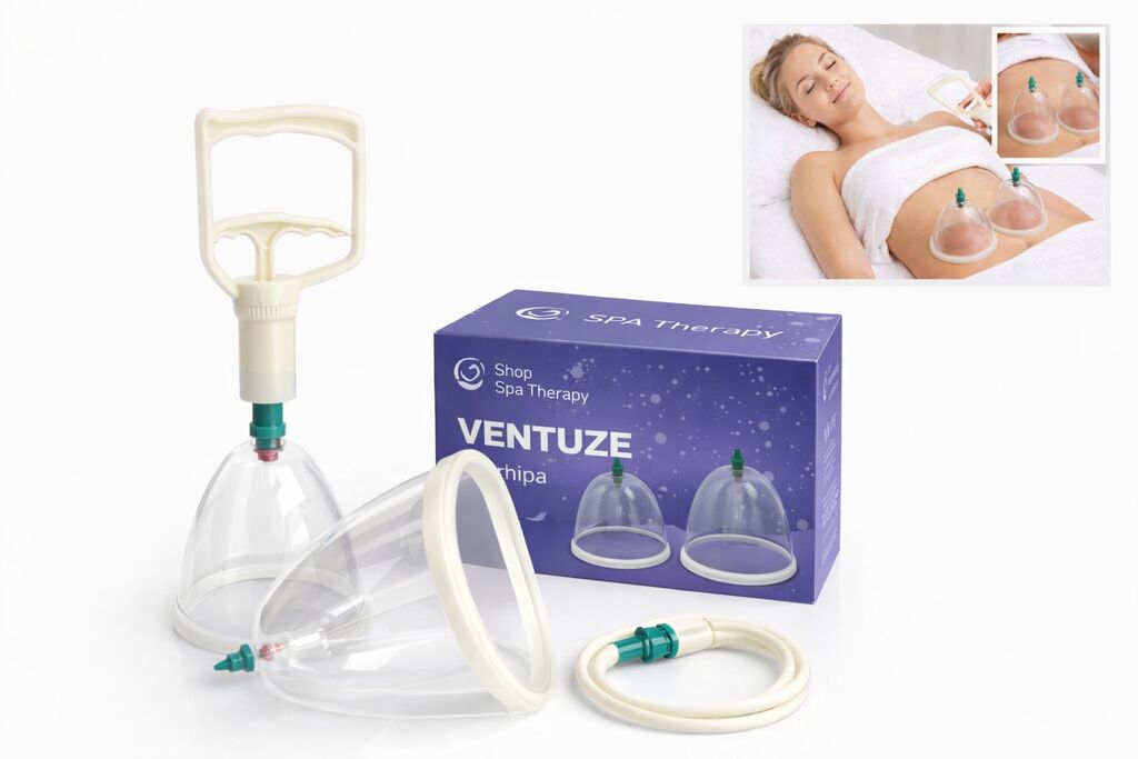 Set ventuze pentru sâni 2 buc+pompa - imaginea 8