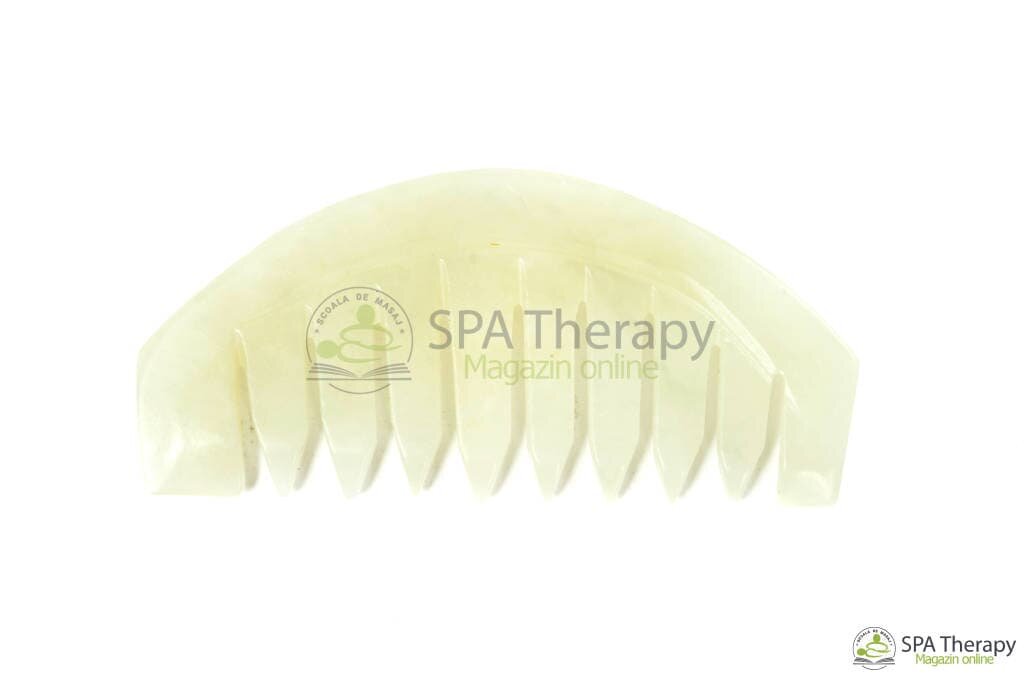 Gua-Sha Pieptene din Nefrit - imaginea 3