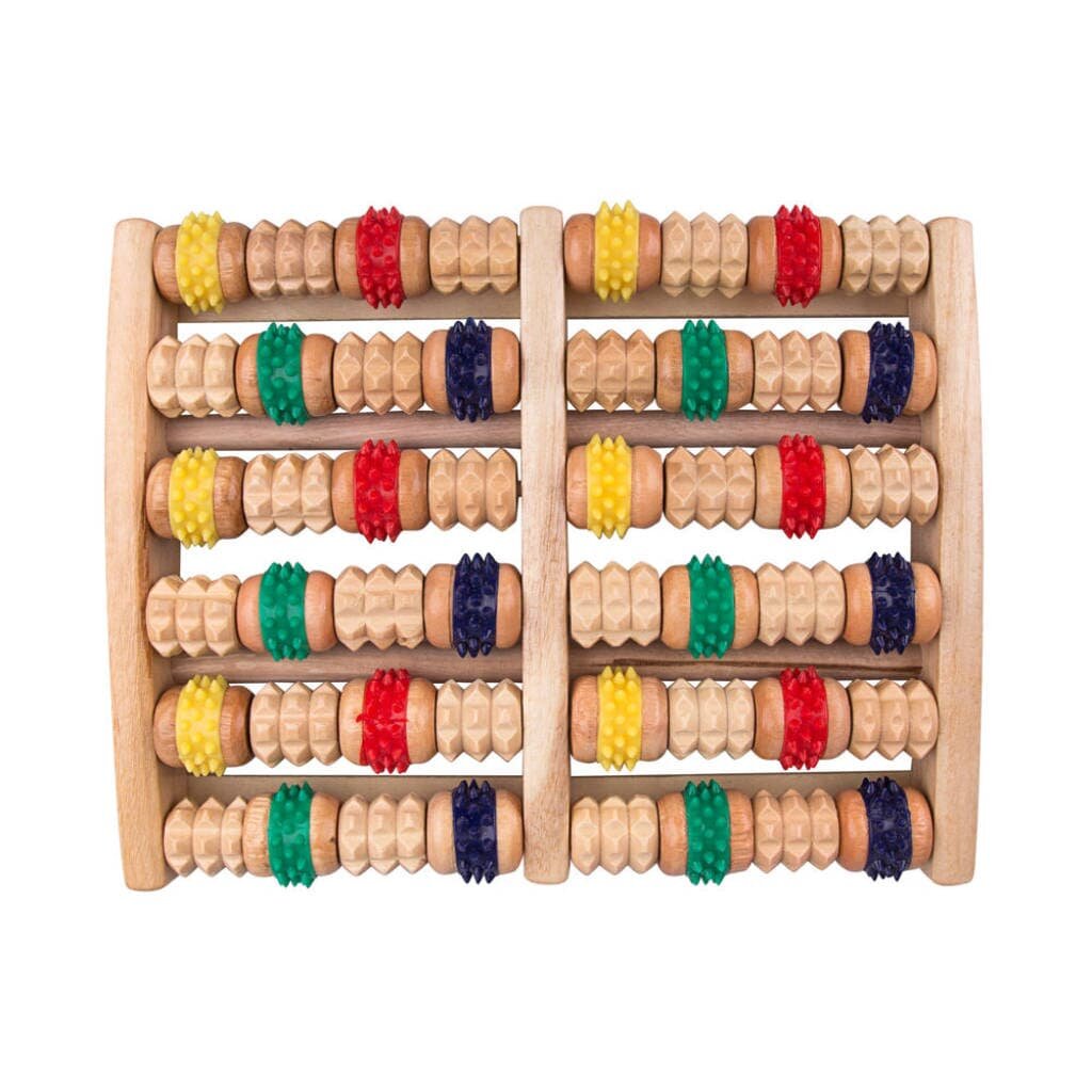 Aparat Lemn pentru Picioare cu Role din Silicon