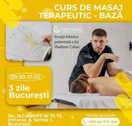 CURS de Masaj Terapeutic avansat - Bucuresti