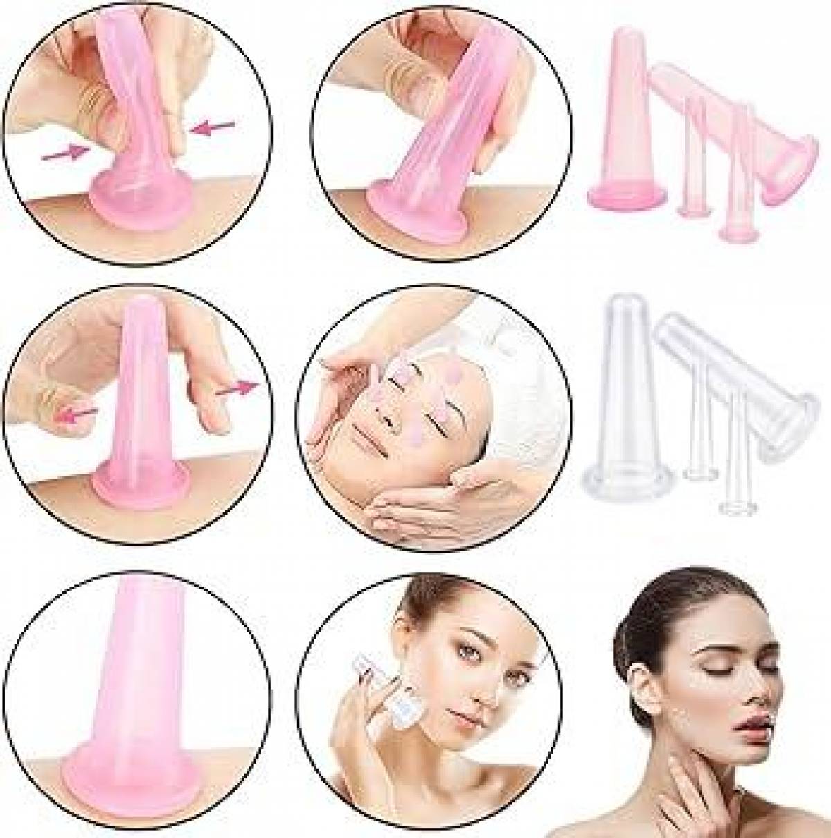 Set Ventuze Silicon cu Perie pentru Îngrijire Facială - 3