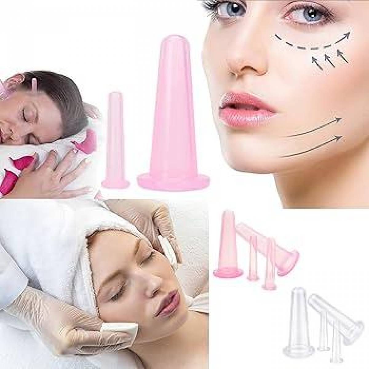 Set Ventuze Silicon cu Perie pentru Îngrijire Facială - 4