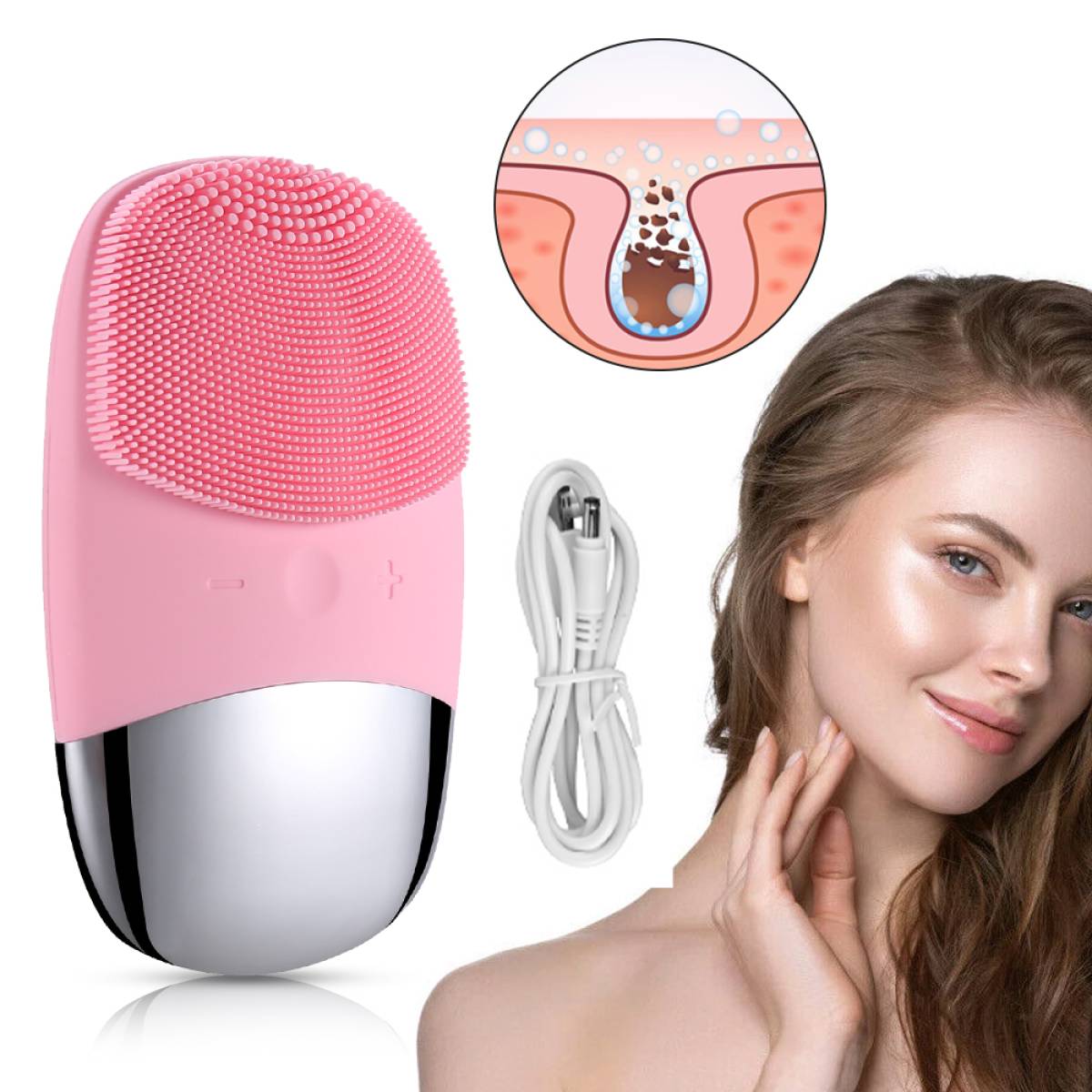 Dispozitiv electric pentru curațarea facială