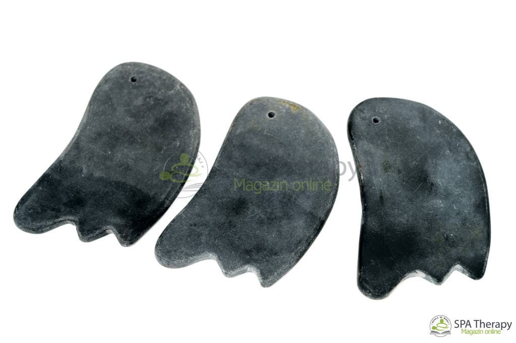 Gua-Sha Oval din Shungit - 2