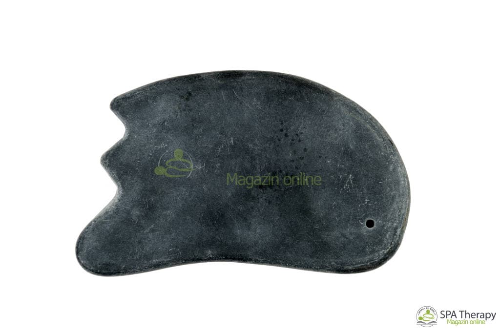 Gua-Sha Oval din Shungit - 1